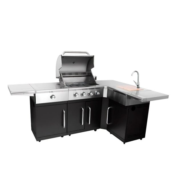 Cocina de Exterior Acero Inoxidable 4 Quemadores – Alaire
